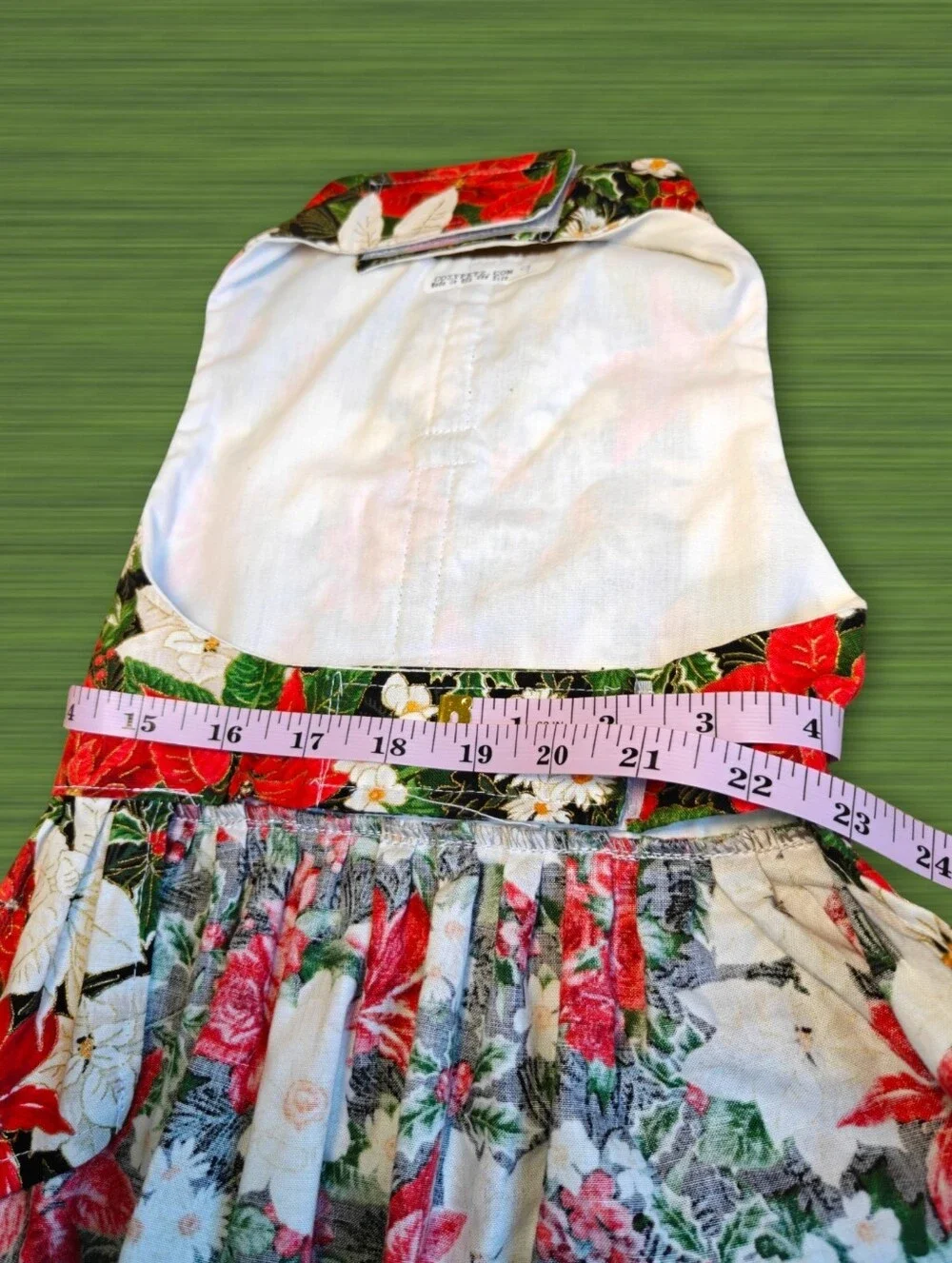 COZYPETZ Christmas Poinsettia Floral Dog Dress